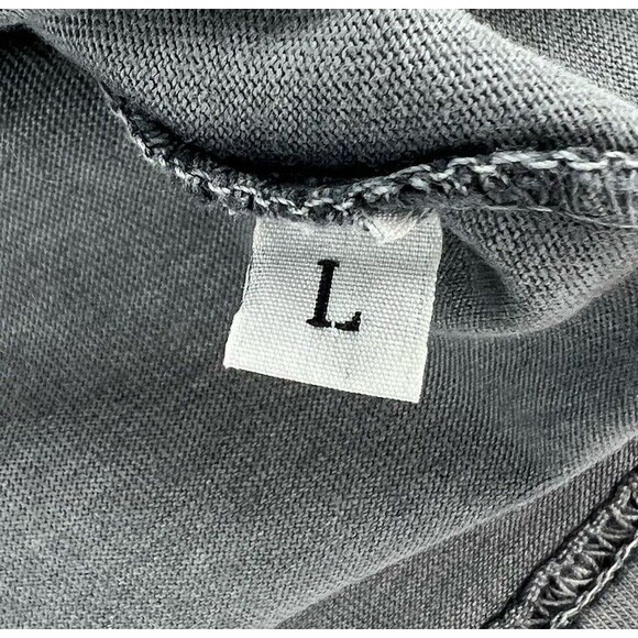 Vintage Y2K Affliction Skull Fade Grunge Biker Gray T Shirt Distressed Mens L - Picture 5 of 5